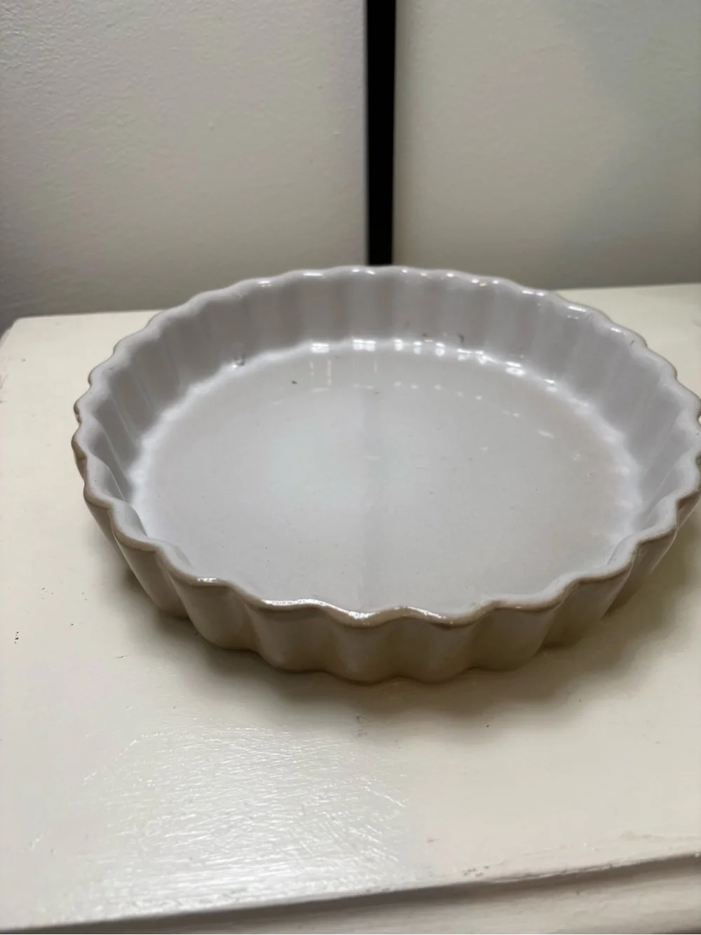 Pearson’s of Chesterfield Stoneware Fluted Pie Quiche Pan. Vintage.